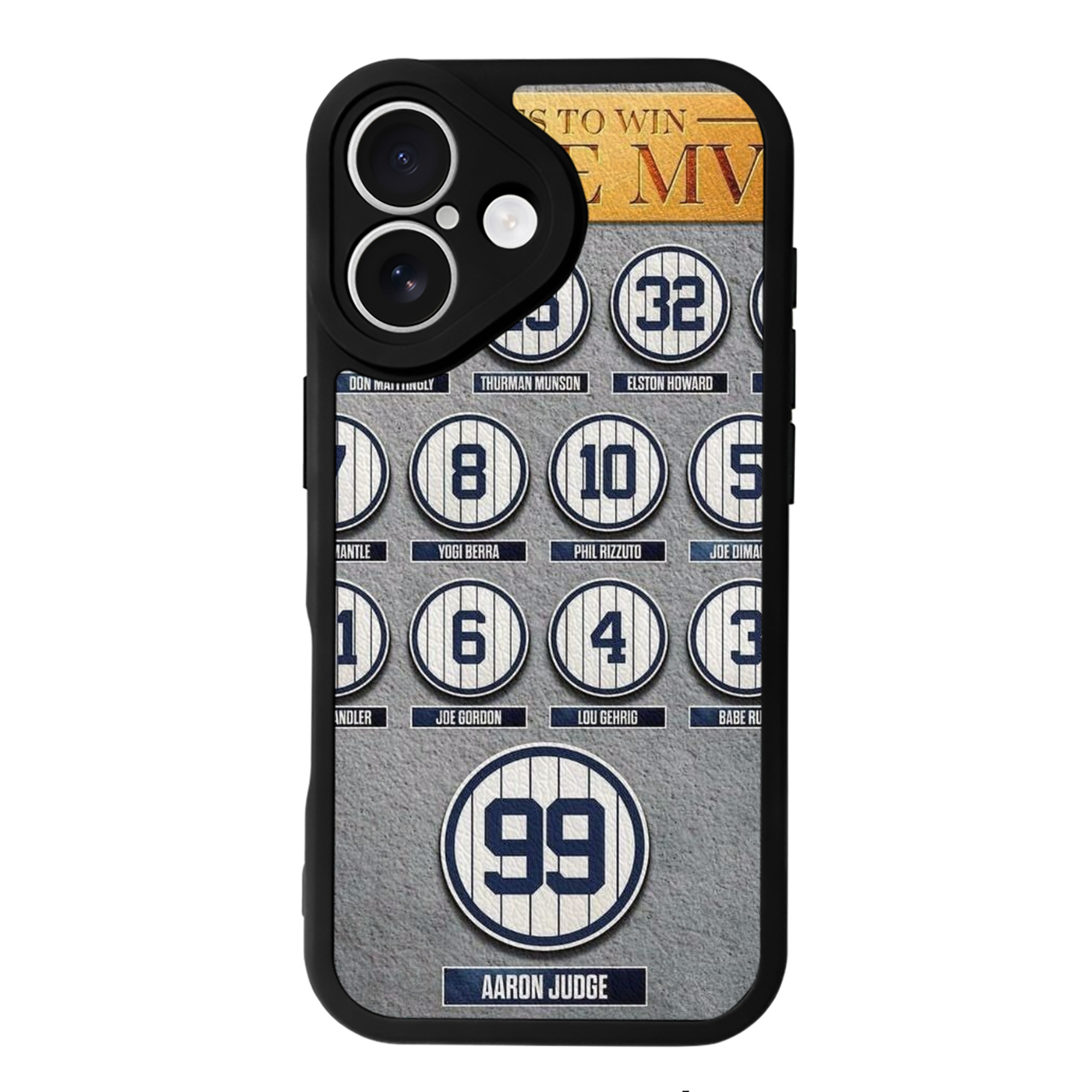 New York Yankees 107 IPhone 16 Silicone Leather Case – UV Print, Lambskin Texture – Perfect Fit, Wireless Charging Compatible, Scratch Resistant, Precise Cutouts – Stylish Protection For IPhone 16